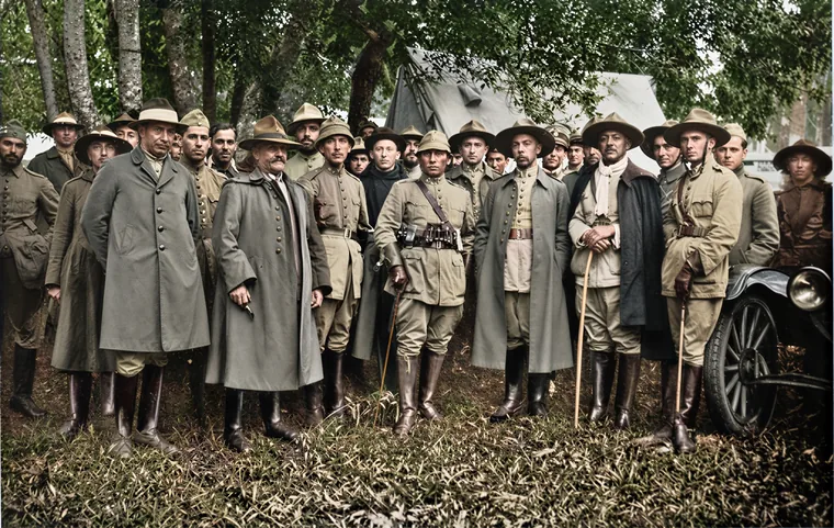 Chefes militares em Arroio Tormentinha após a queda de Catanduvas, 1924 a 1925